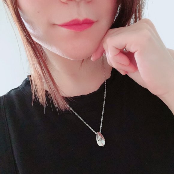 Water drop urn heart ashes cremation necklace - Picture 7 of 8